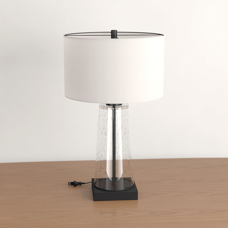 Lampe de table de 27,5 po Seymour, Noir