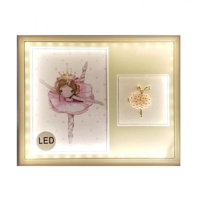 Ballerinas Led Lit Wall Decor, 5" H x 7" W x 6" D