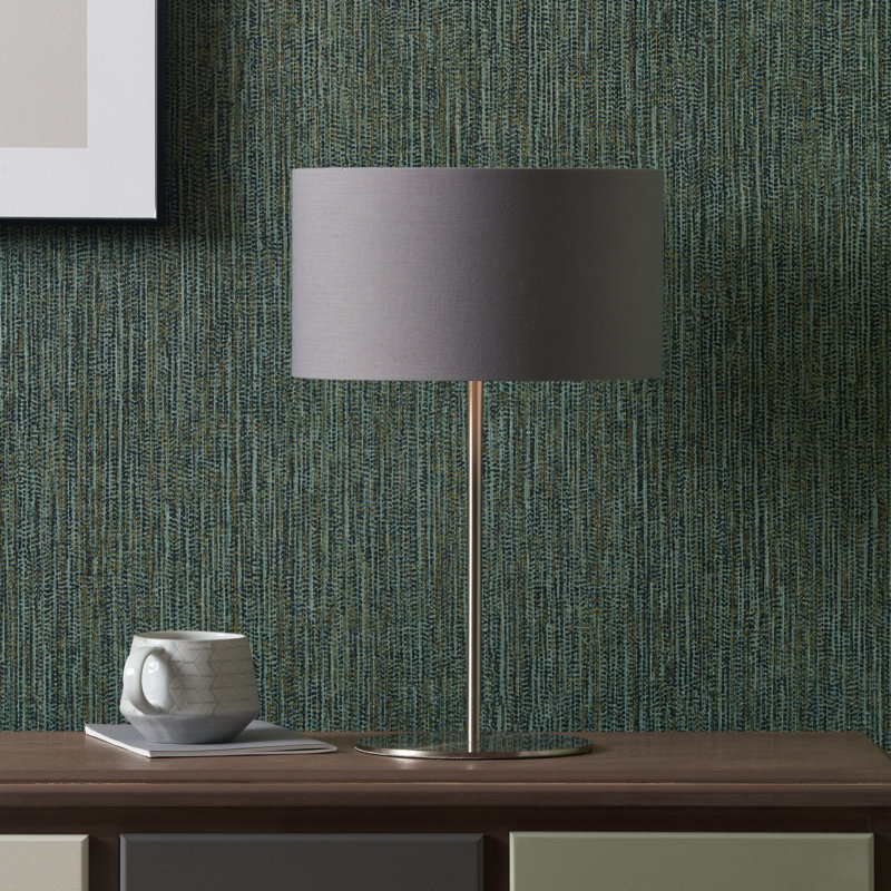 Sundari Metal Table Lamp, Brushed Silver, Gray