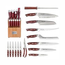 Pro Series 2.0 11pc Acacia Wood Knife Block Set - Ergo Chef Knives