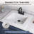 21'' x 18'' White Rectangular Vitreous China Drop-in Bathroom Sink with Overflow-101986764