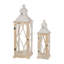 Ensemble de lanternes de table en bois 2 pièces Medders-694158417