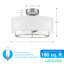 Ventilateur de plafond à abat-jour cylindrique 20 po avec télécommande et ensemble d'éclairage inclus Raia-1085176613