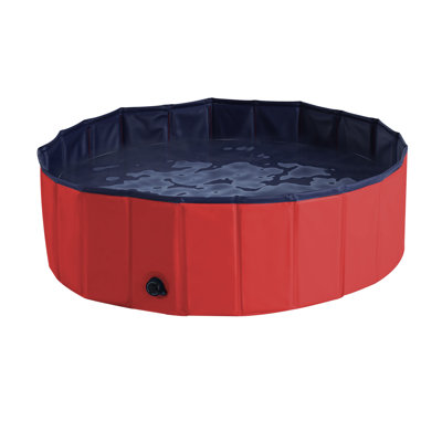 Pattie 30cm H x 100cm W x 100cm D Plastic Foldable Dog Pool