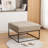 Cattibrie Leather Upholstered Square Ottoman-1863847707