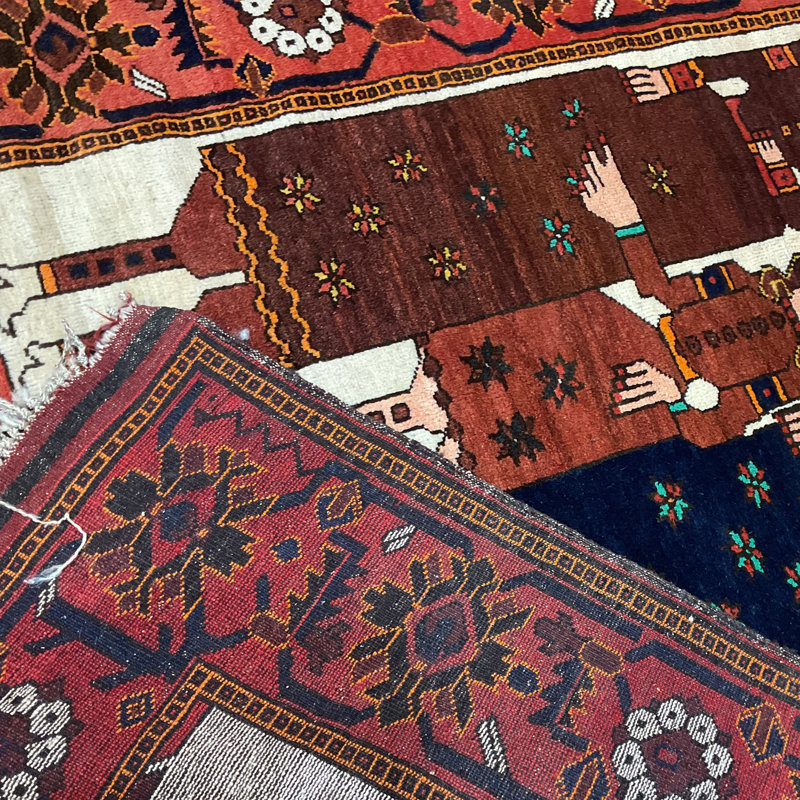  Tapis en laine Balouchi fait à la main