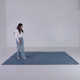 Springview Handmade Tufted Wool Blue Area Rug