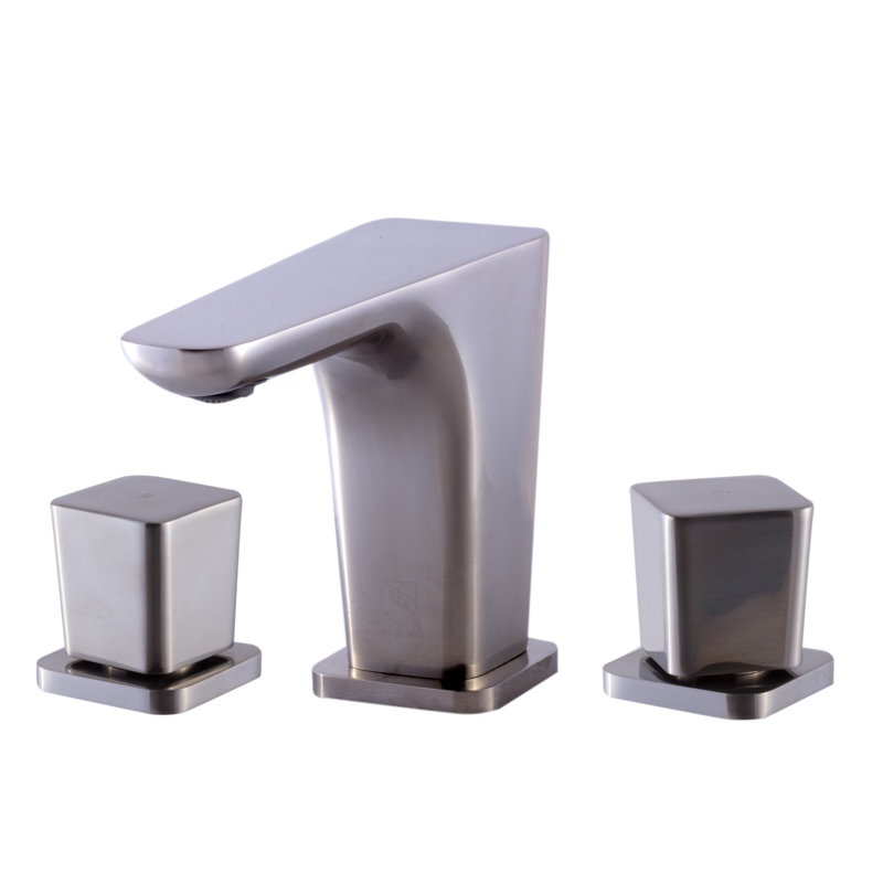 Widespread 2-handle Bathroom Faucet, Brushed Nickel