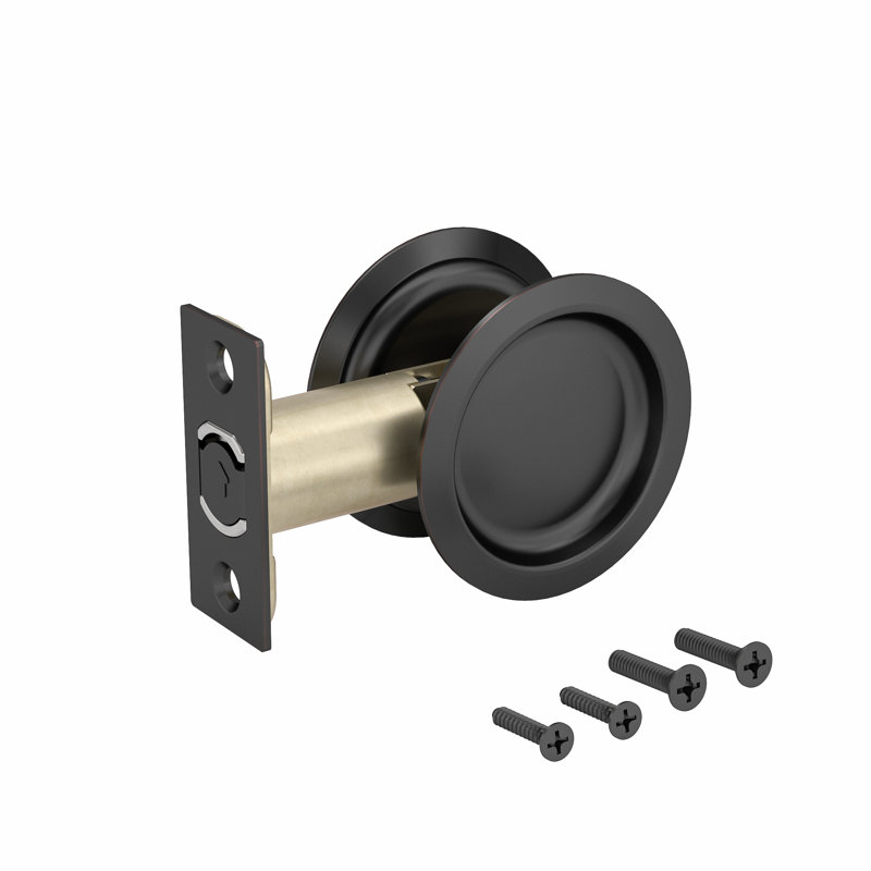 Poignée de porte à poche, Bronze huilé