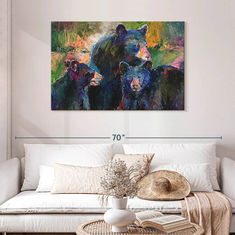 Brampt A Bear Family, 30" H x 45" W