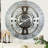 Wall Clock 24" Oversized for Living Room decor with Real Moving Gears England Collection-107103002