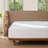 MooMee Fitted Sheet Only Extra Deep Pocket 100% Washed Cotton Linen Like Textured Lightweight Breathable-107672078-107672093