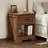 Farmhouse Nightstands With Spacious Open Shelf，bedside Tables With Wooden Drawer，rustic Wood Accent End Tables With Stable Structure（set Of 2）-2135608780