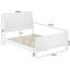 Lit plateforme en bois massif Valencia avec pied de lit assorti Valencia-1230722588-1230722591