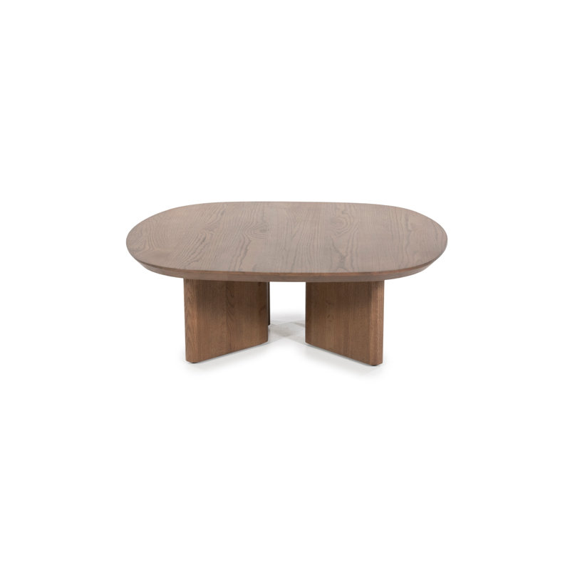 Table basse simple en bois massif, H 11 po x L 31 po x l 31 po , Brun