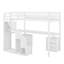 Lit mezzanine simple avec tiroirs, bureau et bande lumineuse-1006232836