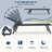 Outdoor Metal Chaise Lounge with Table-656384991