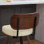 Ensemble de tabourets de bar pivotants, tabourets de bar à hauteur de comptoir revêtus de similicuir de 26 po, tabourets de style Mid-Century