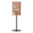 Modern Black Table Lamp With Rattan Shade
