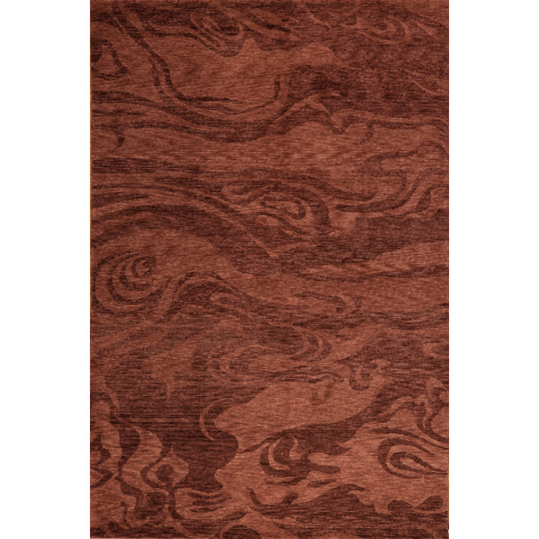 Plateau Hand Knotted Wool Abstract Area Rug