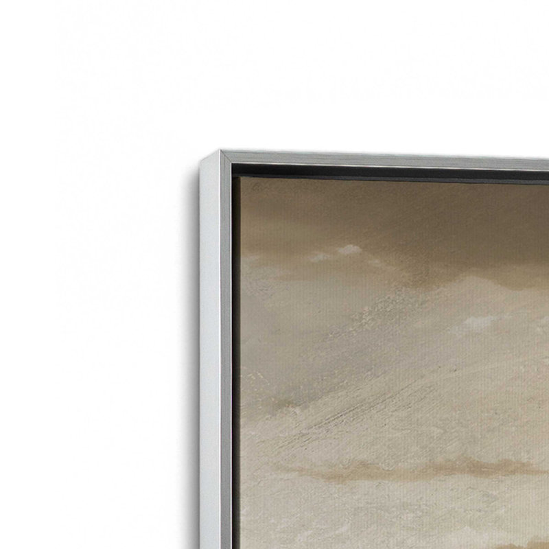 «Lake Park» par Garima Dhawan, reproduction de peinture à l'huile, H 30 po x l 40 po, Cadre flottant, Silver