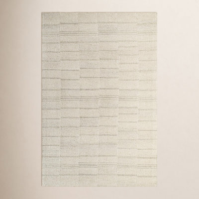 Demie Handmade Wool Gray/Beige Rug