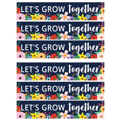 Wildflowers Let's Grow Together Banner