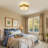 19.7" Gold Semi Flush Mount Ceiling Light Fixture