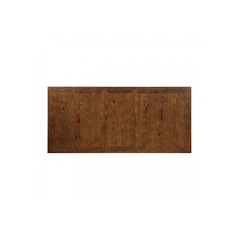 Besime Extendable Dining Table, Distressed Dark Oak