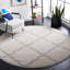 Tapis beige à motif géométrique Ammundsen-941612733