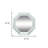28" Silver Octagon Glass Framed Accent Mirror