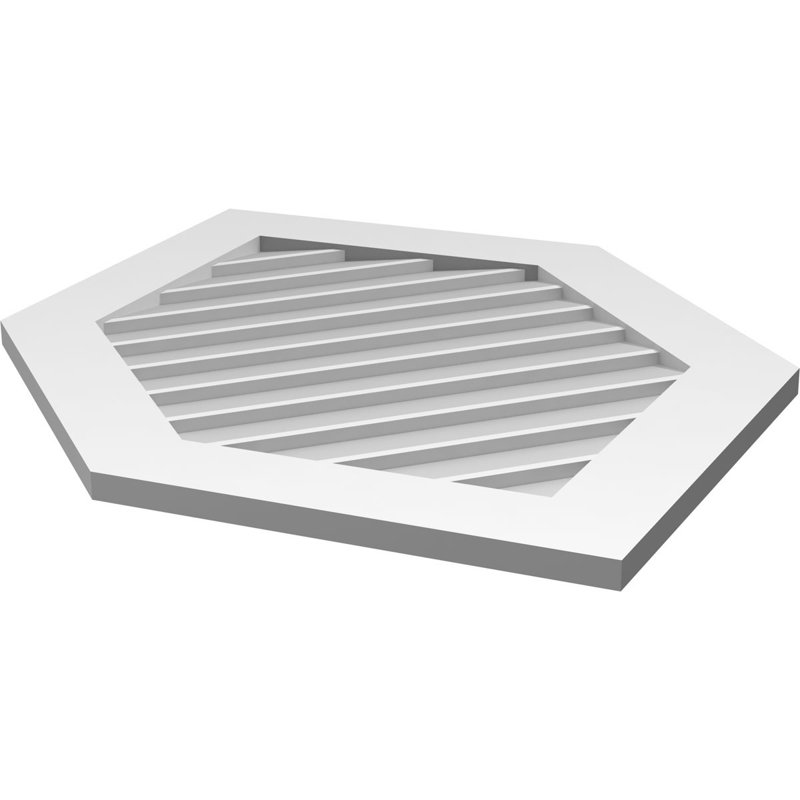 Ventilé vertical à pignon vertical 11/12 po, H 1 po x l 26 po x L 40 po