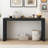 Modern Style Console Table, Unique Striped Design Accent Table, Sofa Table, Entryway Table-260922015