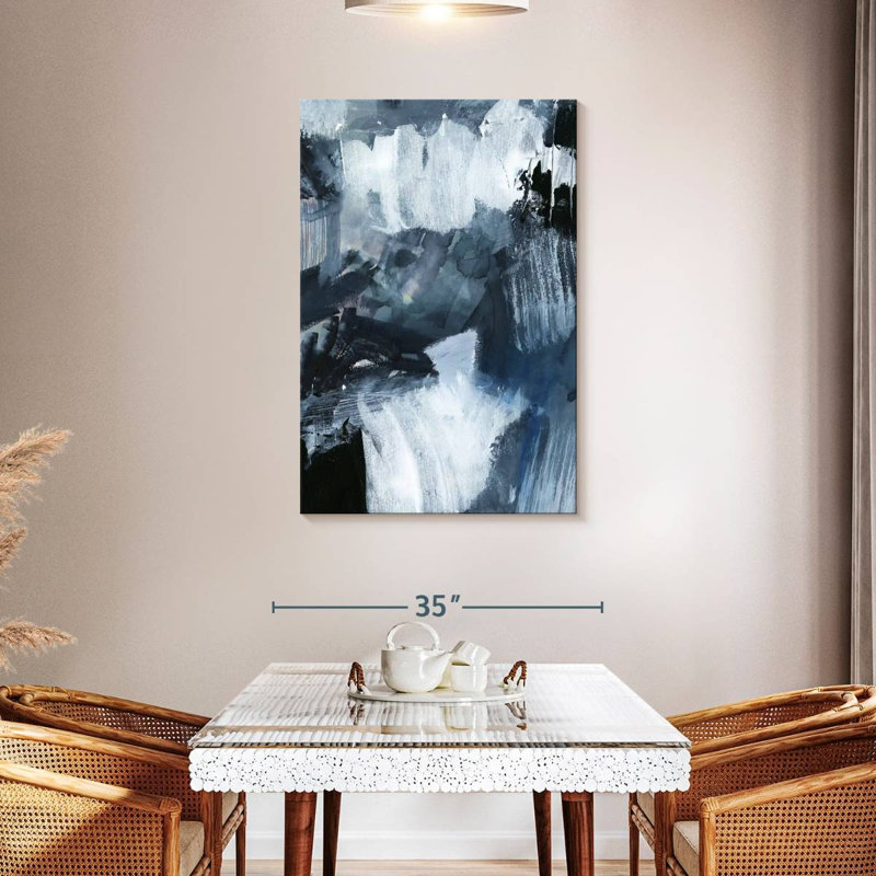 Avery Composition In Blue II, 45" H x 30" W