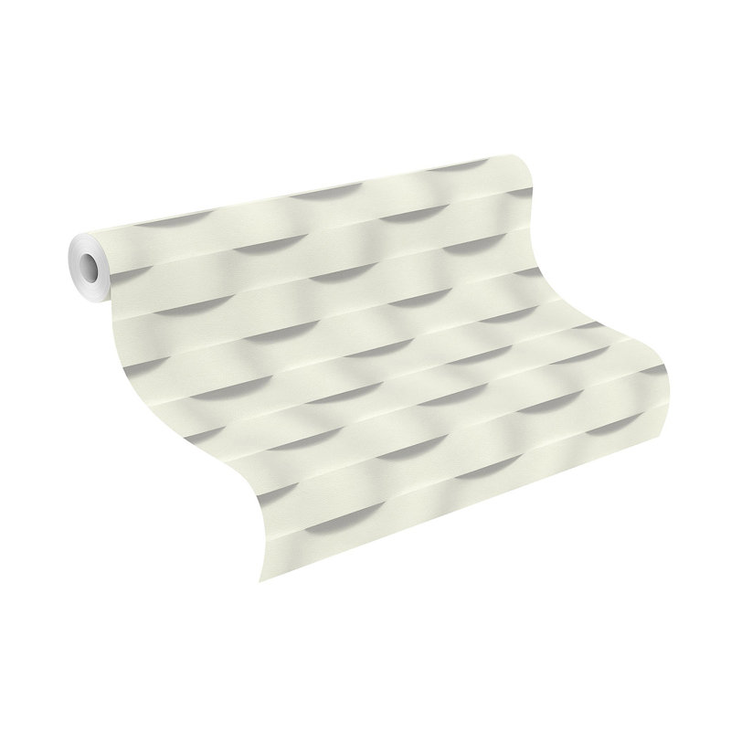 Rouleau de papier peint l 33 pi x l 20,5 po geometric ondulation Sacks