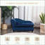 Canapé-lit de luxe pour petit chien avec rangement caché et coussin en mousse de 3 pouces (bleu)-187575633