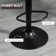 Kait Swivel Upholstered Adjustable Height Counter Stool with Metal Frame