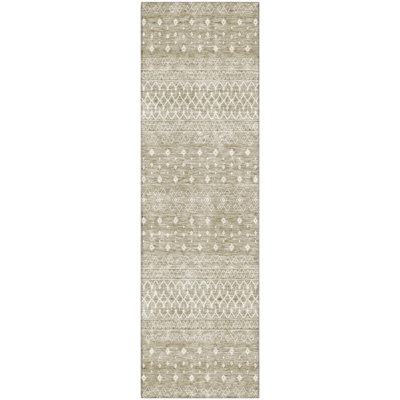 Premium Machine Washable Prisco Taupe Rug
