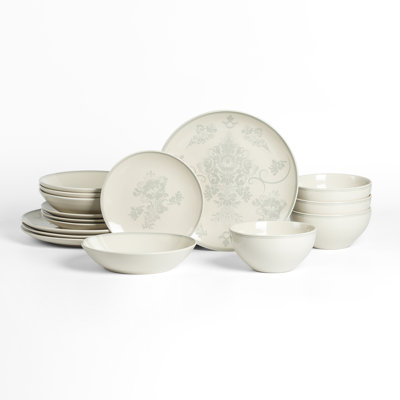 Stone Lain Opal 16-Piece Dinnerware Set Stoneware