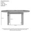 Forelli 91.5 cm Extendable Oak Oval Wood Top Dining Table with Wood Base