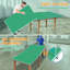 Plateau de table de tennis de table pliable et portatif de taille moyenne 8 pieds vert pour jeux d'intérieur-121198725-121198722