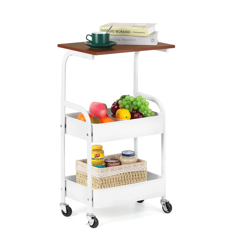 Chariot utilitaire 3 niveaux, Blanc