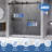 66"-72" W X 76" H Double Sliding Frameless Shower Door with 3/8" (10mm) Tempered Clear Glass-119164755