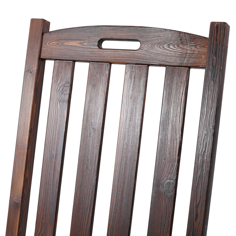 Chaise berçante surdimensionnée brune Alverta, Brown