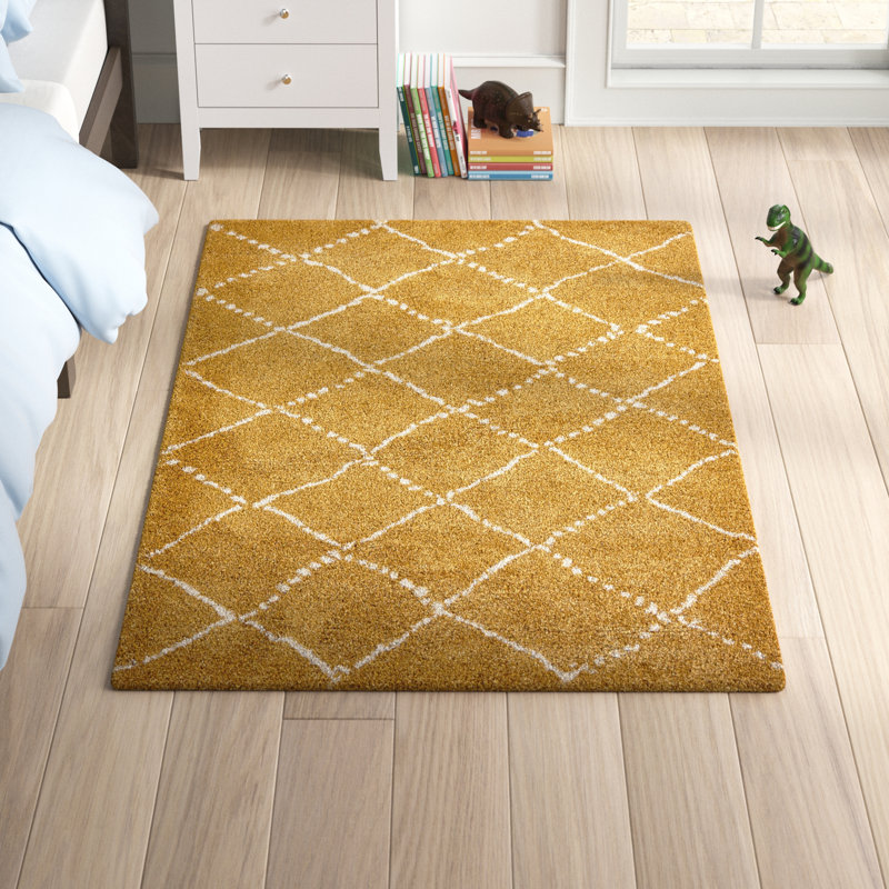 Adelaida area rug Machine Woven Rectangle Yellow, Rectangle 120 x 170cm