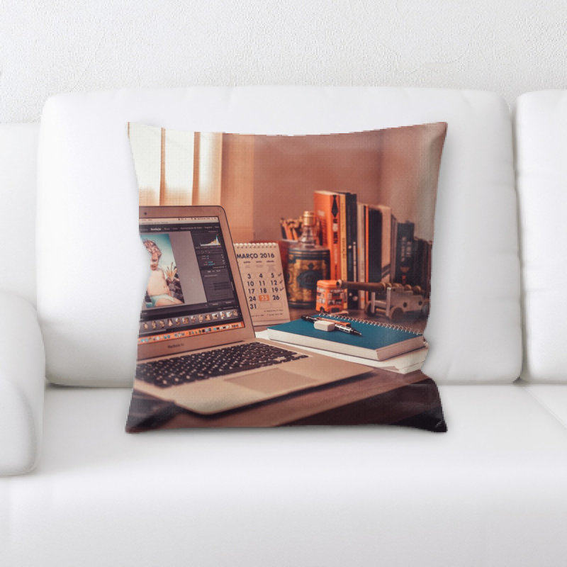 Microsuede Throw Pillow