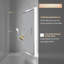Miroir de salle de bain vertical à DEL de 80 x 61 cm avec éclairage, haut-parleur Bluetooth, affichage intelligent de l'heure et de la date, traitement antibuée et intensité lumineuse réglable en 3 couleurs.-316998173