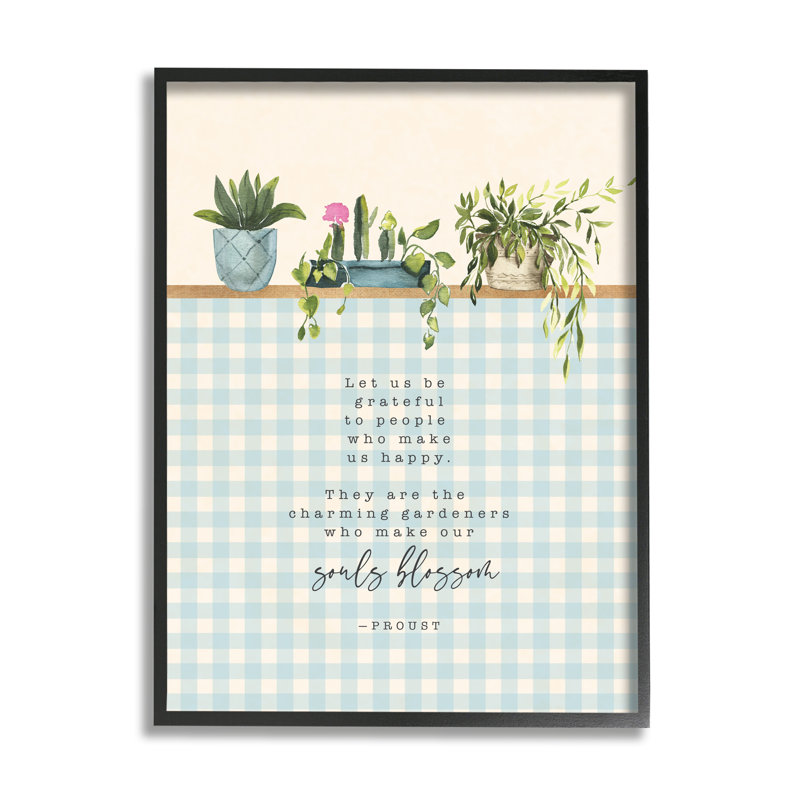 «Let Us Be Grateful Expression Gardening Bloom Metaphor» par Tammy Apple - impression, H 20 po x l 16 po