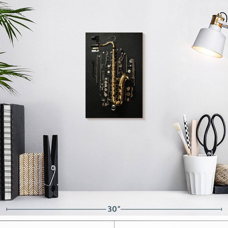 Abarca Play The Saxophone, 12" H x 8" W