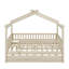Wooden House Bed With Trundle-351713156-351713180